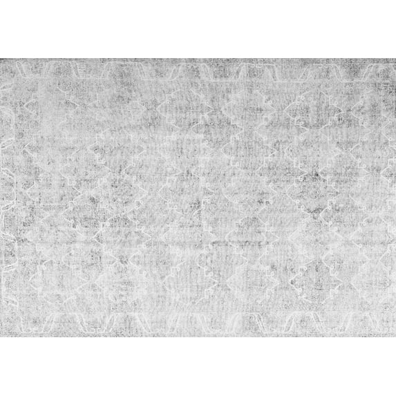 Ahgly Company Indoor Rectangle Persian Gray Traditional Area Rugs, 7' x 10'