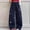 Navy, variant on FSYBOA Girls Wide Leg Sweatpants Size 14-16,Drawstring Waist Relaxed Fit Fashion Open Bottom Fall Pants Purple
