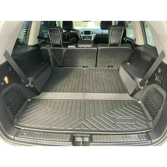 EACCESSORIES EA Cargo Liner – Trunk Mat for Mercedes-Benz GL 2013-2016 – Weather-Resistant Trunk Mats for Cars with Raised Lip – Non-Slip Car Trunk Mat Rubber – Easy to Install – Laser Pre-Cut Design