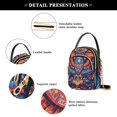 thumbnail image 4 of FORMRS Crossbody Bag for Women Quilted Travel Shoulder Cell Phone Purse with Chain Strap Handbag, Blue Abstract Eagle, 4 of 7