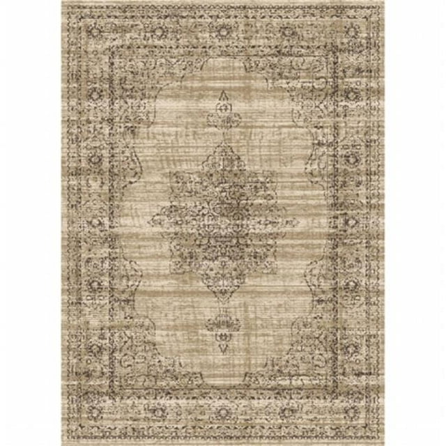 Radici USA 3563-0010-BEIGE Colosseo Area Rug- Beige - 3 ft. 3 in. x 4 ft. 11 in.