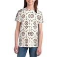 thumbnail image 2 of Honeii Anchors with Rope Print Youth Short Sleeve T-Shirt,Boys Athletic Shirt,Quick Dry Short Sleeve Performance Moisture Wicking T Shirt, 2 of 6