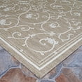 thumbnail image 3 of Couristan 5.75' x 9' Taupe Rectangular Polypropylene Area Throw Rug, 3 of 6