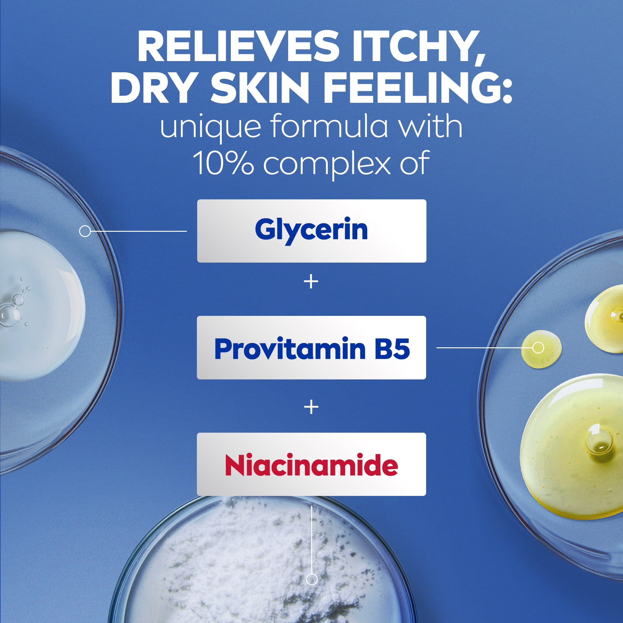 NIVEA Repair & Care Fragrance Free Body Lotion for Very Dry, Itchy Skin, 500 mL, 500ml