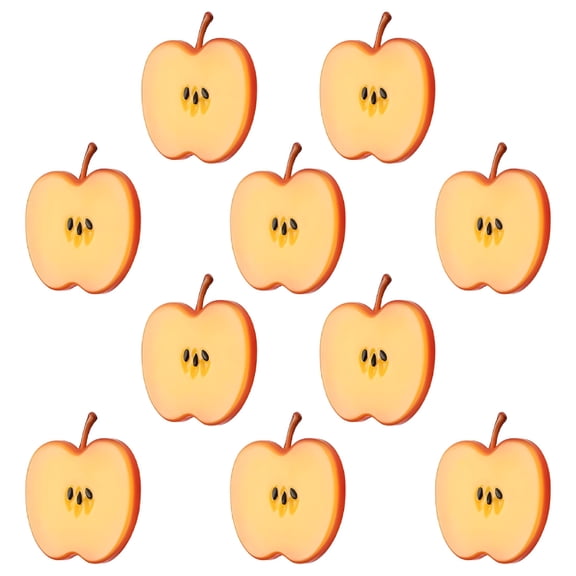 ACDANC Artificial Apple Slices,10Pcs Realistic Red Apple Slices Fake Fruit Slices for Model Display Home Kitchen Party Photography Props