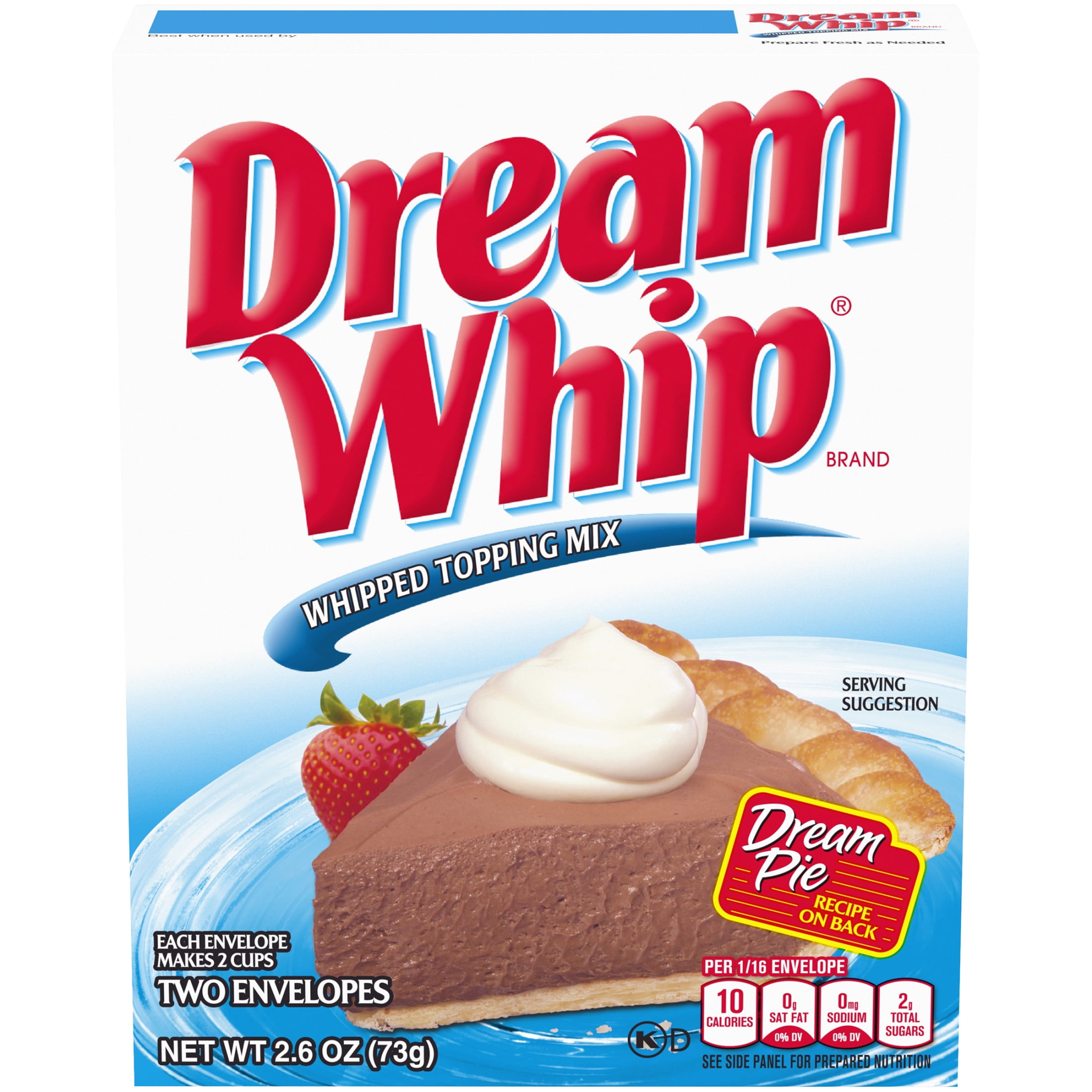 Dream Whip OK Kosher Certification Whipped Topping Mix Box, 2.6 oz