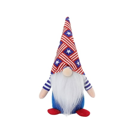 

KUNPENG Independence Day Decoration Doll Five-Pointed Star Sitting Old Man