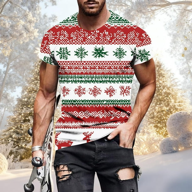 Tops para hombre, blusas y camisas de manga corta con cuello redondo para hombre, jersey informal con cuello redondo estampado para hombre, pantalones cortos deportivos para fitness, blusa de poliéste