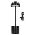 thumbnail image 1 of Lámpara de mesa inalámbrica, recargable, 2000 mAh, LED, 3 colores, atenuación, USB, para el hogar, sala de estar, restaurante, color negro., 1 of 14