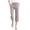 Grey, variant on felwors Women's Linen Capri Pants, High Waist Drawstring with Pockets Grey for Size XL