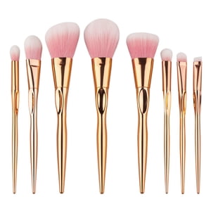 WIFKLSIIPG 8PCS Make up Fondation sourcils Eyeliner Blush cosmétique brosses de dissimulateur