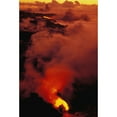 thumbnail image 2 of Hawaii  Big Island  Hawaii Volcanoes National Park  Lava Flowing In To Sea  Kilauea Volcano Poster Print, 2 of 2