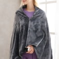 thumbnail image 3 of HIBIBUD 2026 New Heated Blanket Wrap, Cozy & Snuggy Electric Shawl for Women, Washable, Auto Shut-Off, Reversible Snuggie Heated Blanket for Home, Lounging, Office, Travel, Cold Weather, Relaxation., 3 of 7