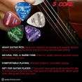 thumbnail image 5 of 5Core Guitar Picks 0.96mm Celluloid Heavy Gauge Pick - Acoustic Electric Bass Guitars WHITE, 5 of 10