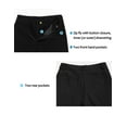 thumbnail image 6 of Little Donkey Andy Women's Quick Dry Lightweight Stretchy Hiking Golf Pants UPF 50 Drawstring Pocket Anytime Pants Black XS, 6 of 7