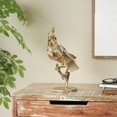 thumbnail image 2 of DecMode 15" Patina Parrot Garden Sculpture with Branch Base, 2 of 9