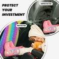 thumbnail image 4 of Xecao Rainbow Scales2 Pattern Car Seat Back Protector 2 Pack Large Capacity Pocket, Kick Mats Back Seat Protector, 4 of 8