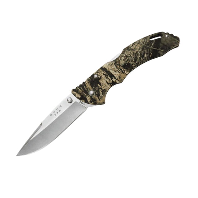 Buck Knives - Bantam Folding Knife, Mossy Oak Country Camo, Pocket Knife, Drop Point Blade, 100% Lifetime Warranty, Heat Treated, Lock Back Design, Lightweight, Compact, Hunting, Camping, Outdoors,