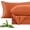 Burnt Orange, variant on Dusty Pink 100% Viscose Derived from Bamboo Sheet Set Queen, Cooling Sheets for Hot Sleepers, Soft Silky Breathable Bed Sheets Extra Deep Pocket