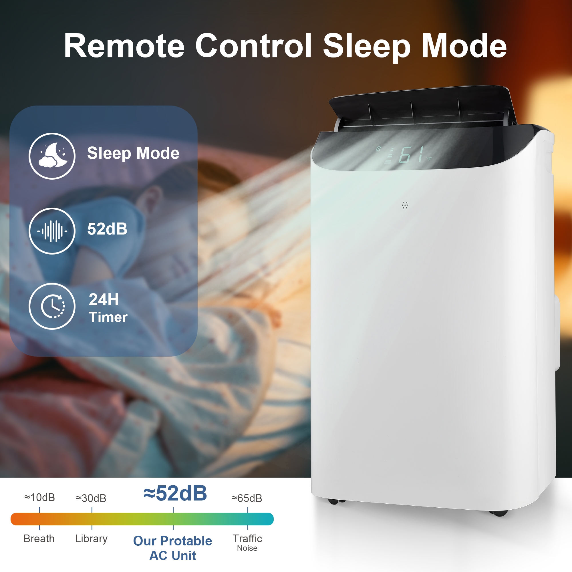 Agtana 10000 BTU (14000 BTU ASHRAE) Portable Air Conditioner Cools Room up to 700 sq.ft, 3-in-1 Portable AC Unit with Dehumidifier & Fan, Including Remote Control, DIY Window Kit