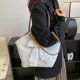 thumbnail image 4 of Bolso de hombro elegante de piel sintética de gran capacidad, elegante y dulce, con forma de M, 4 of 8