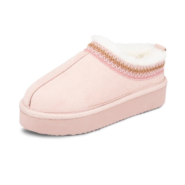 Zueco Slipper Jessica Simpson de microgamuza con plataforma para niña