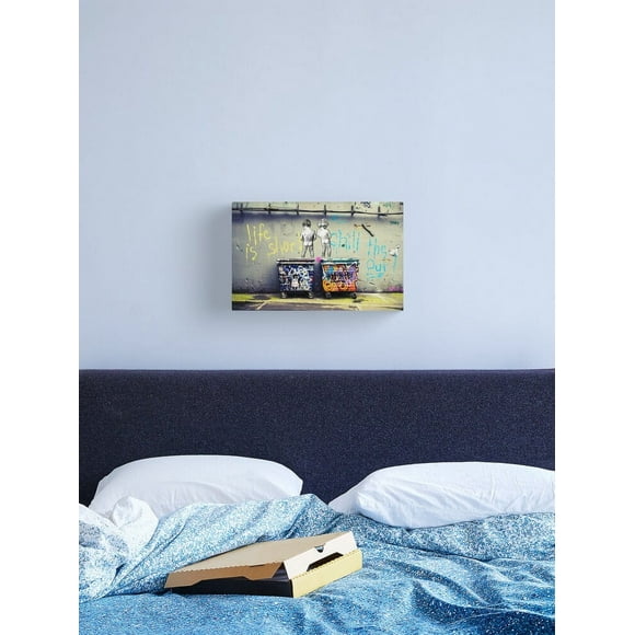 Aaroca Banksy Chill the Duck Out Canvas Print Canvas Posters