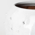 thumbnail image 4 of 14' White Spiked Organic Glaze Large Mouth Ceramic Vase, 4 of 5