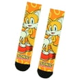 thumbnail image 5 of Sonic The Hedgehog Tails Character And Gold Rings Sublimation Crew Socks, 5 of 7