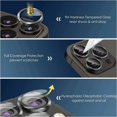 thumbnail image 4 of 2-3pcs Metal Camera Lens Protector For iPhone 11 12 13 14 15 Pro Max 15 14 Plus 13 12 Mini Camera Glass on iPhone 14 Pro Max, 4 of 5