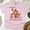 Light Pink, variant on Dreaming of a Pink Christmas T-Shirt | Gingerbread House Holiday Tee, White, Size S