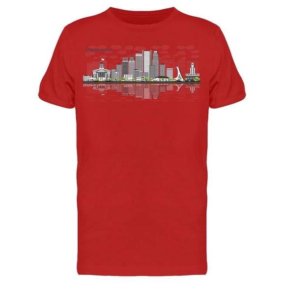 Montreal Skyline W/Shadow Tee Men's -Image by Shutterstock Men's T-shirt