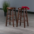 thumbnail image 6 of Winsome Wood Shelby 2-Piece Swivel Seat Counter Stools, Walnut Finish, 6 of 8