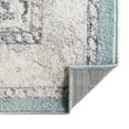 thumbnail image 3 of Unique Loom Parker Collection Area Rug - Merakli (4' x 6' Rectangle Aqua/Beige), 3 of 6