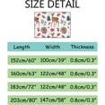 thumbnail image 3 of FREEAM Soft Foam Nursery Area Rugs Watercolor Winter Cute Baby Deer Robin Bird Non Slip Play Mats for Kids Boys Girls Playing Room Living Room63x48 inch, 3 of 6