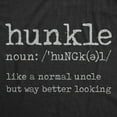 thumbnail image 2 of Mens Hunkle Like A Normal Uncle But Way Better Looking T Shirt Funny Family Graphic Tee Graphic Tees, 2 of 7