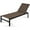 Brown, variant on Costway Patio 6-Position Lounge Chair Chaise Aluminium Adjust Recliner Black