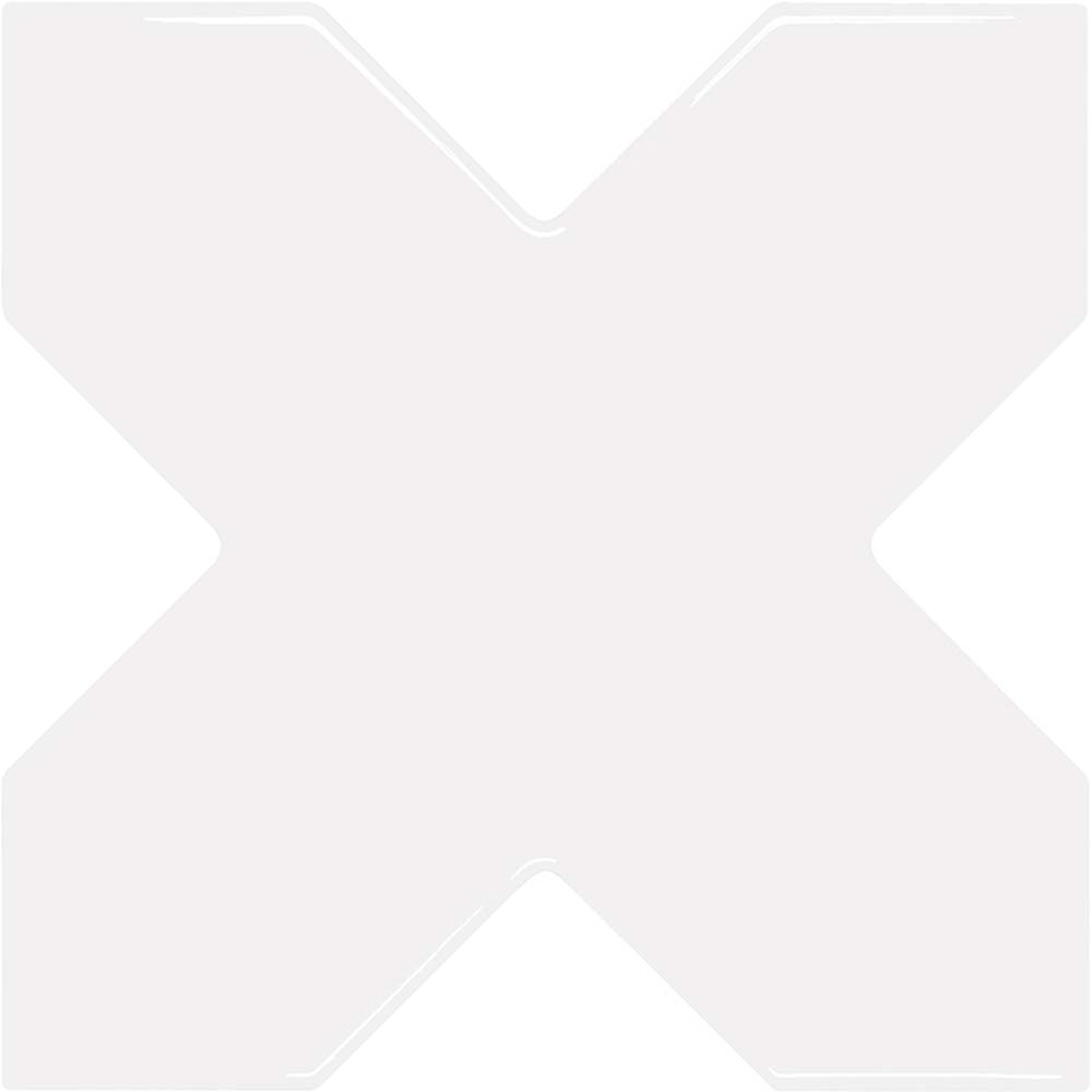 Siena 5.35 in. x 5.35 in. Glossy White Ceramic Star-Shaped Wall and Floor Tile (5.37 sq. ft./case) (27-pack)