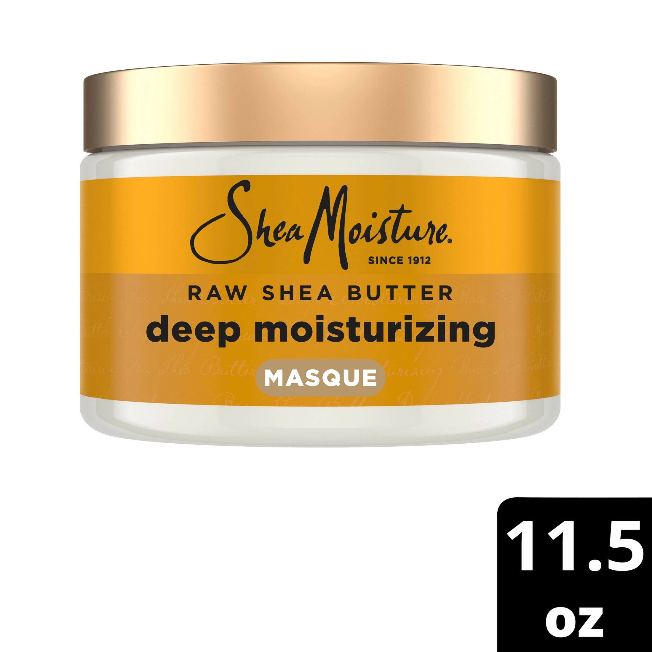 SheaMoisture Raw Shea Butter Deep Moisturizing Hair Masque for Curly Hair Conditioner to Moisturize and Renew Hair, 11.5 oz