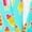 Turquoise, variant on Mens "Crazy Designs - Summer" Party Suit and Tie by OppoSuits
