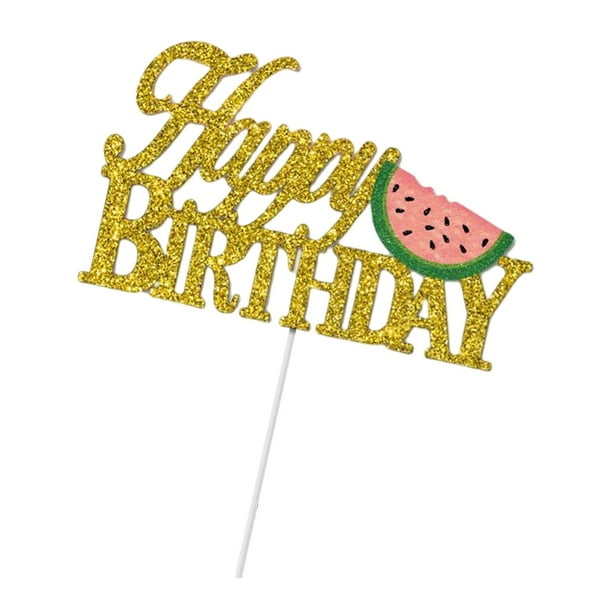 Birthday Watermelon Themed decoration of cake for