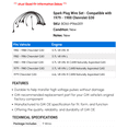 thumbnail image 2 of Spark Plug Wire Set - Compatible with 1979 - 1988 Chevrolet G30 - AC Delco, 2 of 2