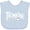 Blue, variant on Inktastic Trombone  Rough  White Text Boys or Girls Baby Bib