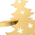 thumbnail image 6 of 4 Pcs Christmas Tree Napkin Metal Holiday Holders Electroplated Buckle Table Decor for Banquet and Western Food, 6 of 6