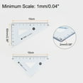 thumbnail image 2 of Unique Bargains Triangle Ruler Set, Polystyrene, 10cm, Blue, 4 Count, 2 of 5