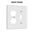 thumbnail image 2 of Dark Black Pattern Light Switch Cover Decorative Switch Plates and Outlet Covers Wall Plate for Electrical Kitchen Home Office Art Decor Mid-size, 2 of 4