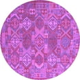 thumbnail image 1 of Ahgly Company Indoor Round Southwestern Purple Country Area Rugs, 8' Round, 1 of 4