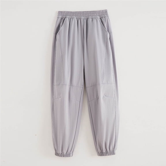 asjyhkr Toddler Kids Boys Girls Mesh Elastic Waist Jogger Pants with Pockets 5-16 Years Lightweight Breathable Solid Color Playing Workout Outdoor Casual Pants,Size 120-170