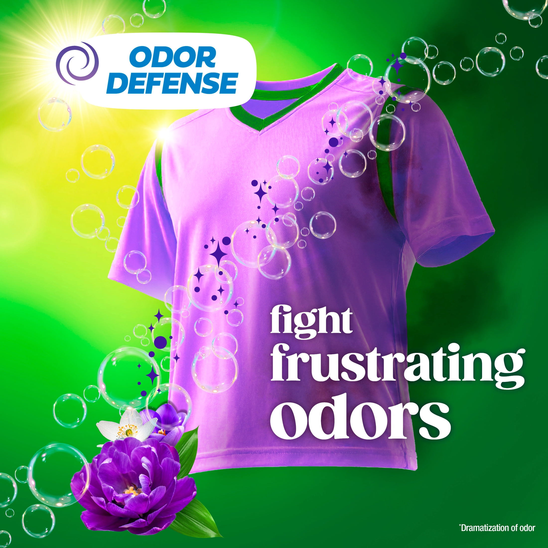 Gain Laundry Detergent Liquid, Now with Odor Defense, Moonlight Breeze Scent, 177 fl oz, 134 Loads