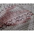 thumbnail image 4 of oneOone Silk Tabby Gray Fabric Geometric Tribal Craft Projects Decor Fabric Printed By The Yard 42 Inch Wide, 4 of 4